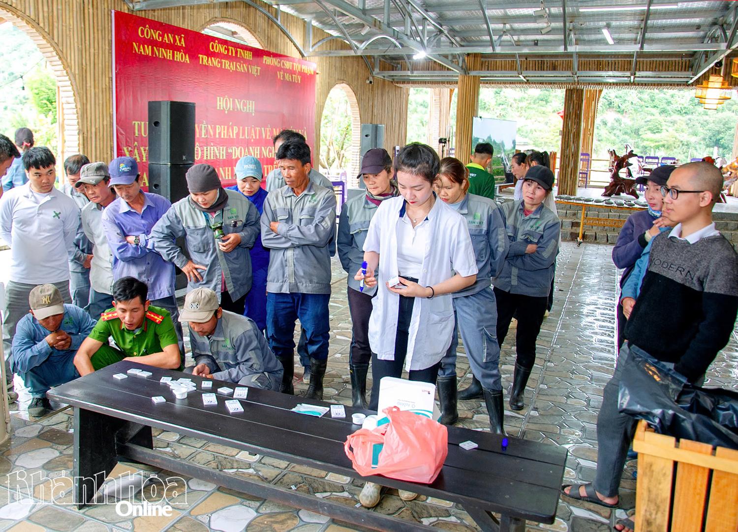 Xét nghiệm chất ma túy trong cơ thể người đối với lao động trong doanh nghiệp.