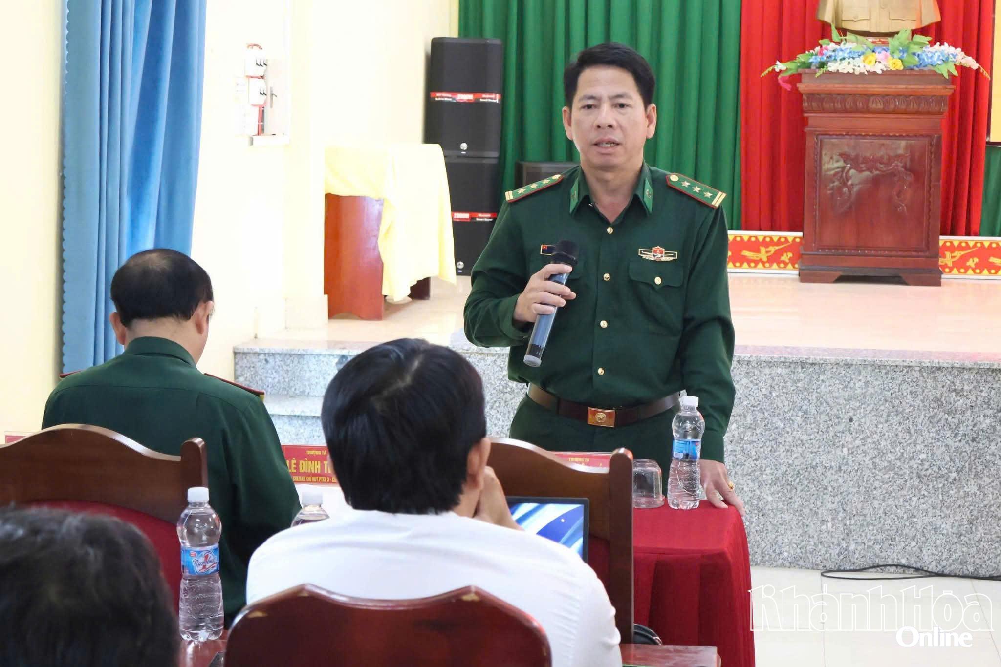 Đại biểu đơn vị nhận quân đề xuất giải pháp tại hội nghị.