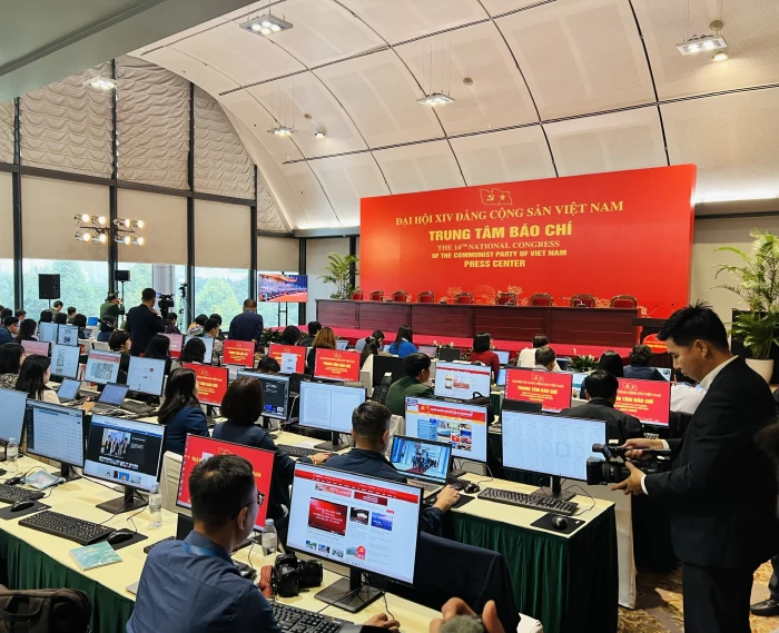 Sôi nổi hoạt động báo chí tại Đại hội XIV của Đảng