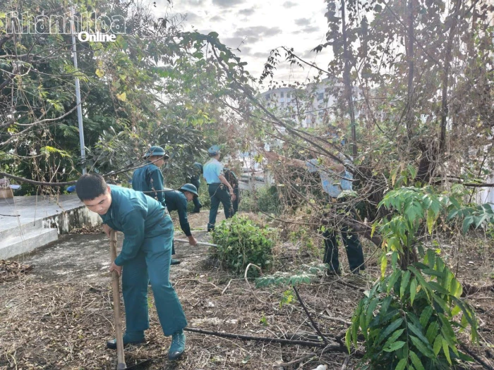 Tiểu đoàn Huấn luyện chiến sĩ mới, Sư đoàn Phòng không 377 hưởng ứng “Ngày Thanh niên cùng hành động”