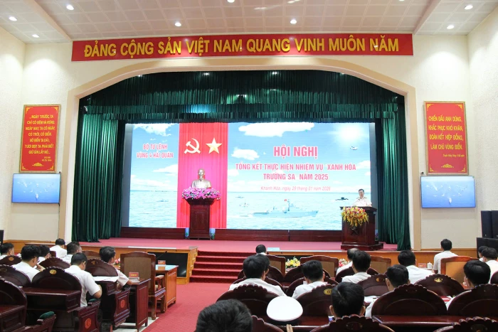 Vùng 4 Hải quân tổng kết thực hiện nhiệm vụ “Xanh hóa Trường Sa” năm 2025