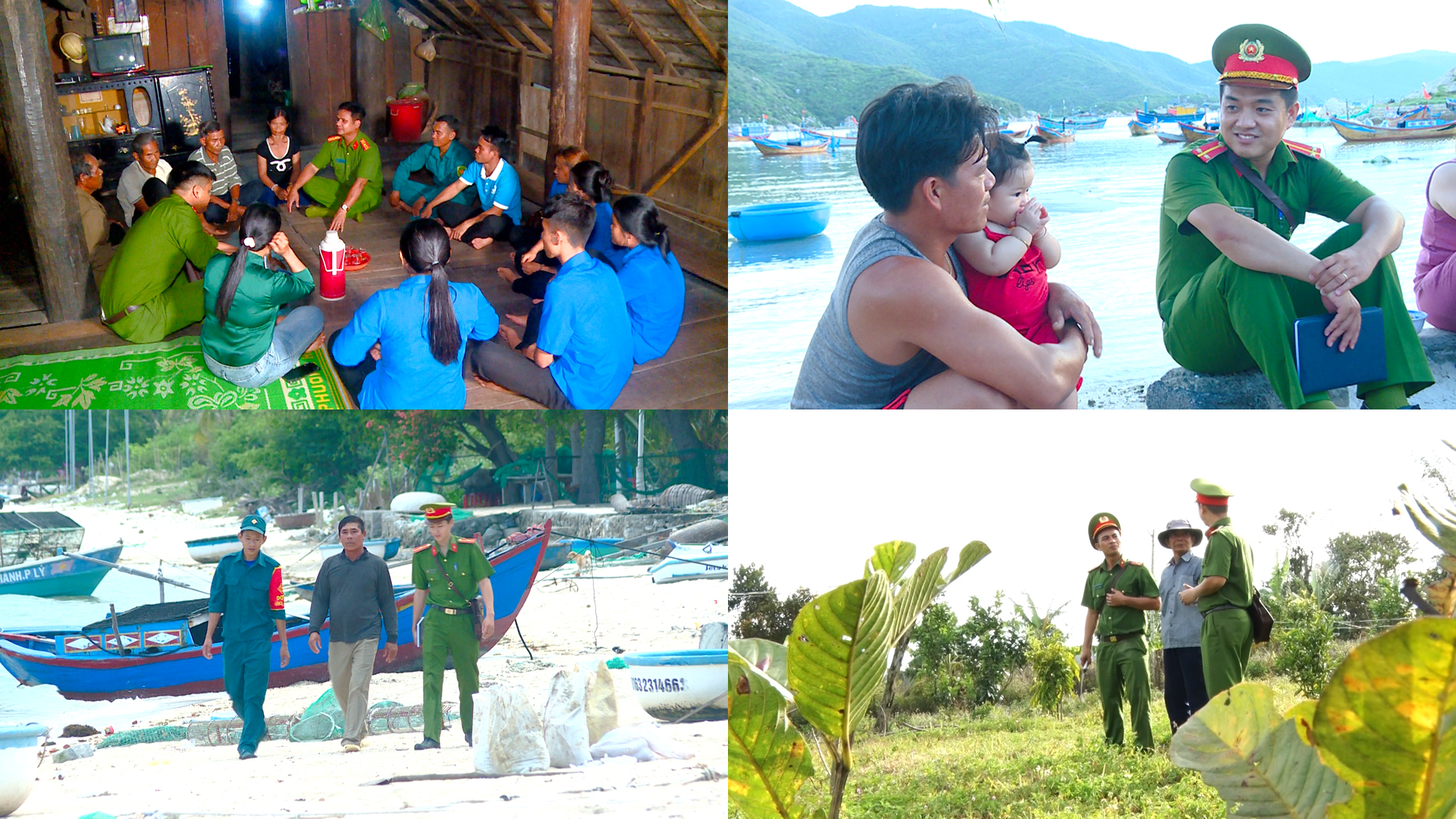 Lực lượng Công an xã ở Khánh Hòa luôn bám cơ sở, gắn bó mật thiết với Nhân dân.