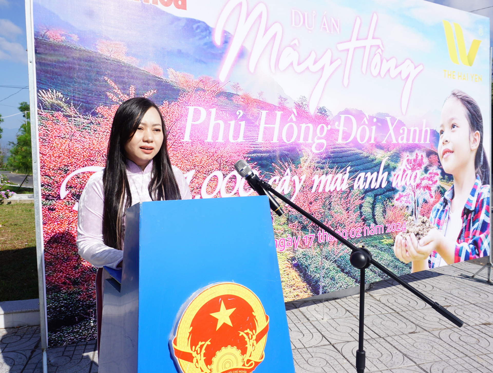 Bà Trần Thị Thanh Hải - Giám đốc Công ty TNHH MTV Hải Yến Nha Trang chia sẻ về dự án Mây hồng phủ hồng đồi xanh