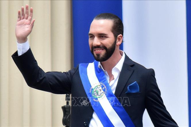 Tổng thống El Salvador Nayib Bukele tại lễ tuyên thệ nhậm chức ở San Salvador ngày 1/6/2019. Ảnh tư liệu: AFP/TTXVN

