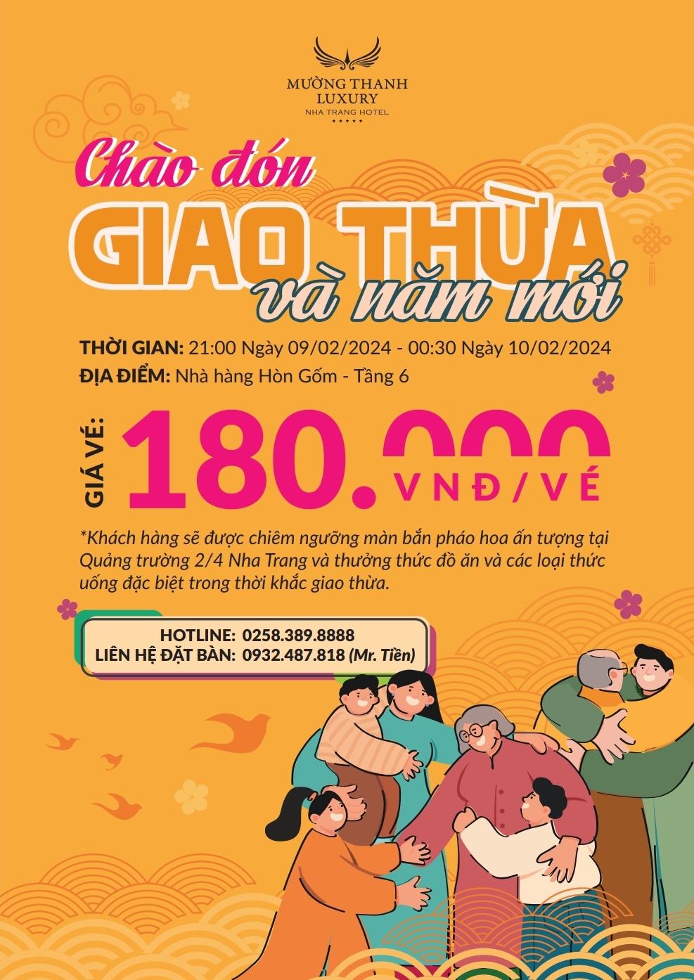 Chương trình chào đón Giao thừa và năm mới của Mường Thanh Luxury Nha Trang 