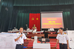 Trung đoàn 196 Hải quân tổ chức hội thi mô hình, học cụ huấn luyện năm 2024