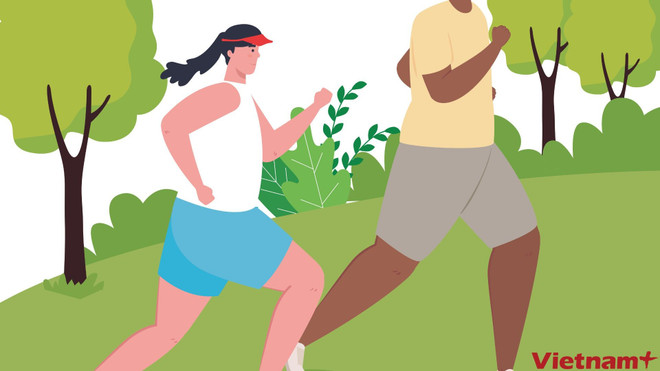 Hãy đưa việc tập thể dục vào thói quen hàng ngày của bạn. (Nguồn: Vietnam+)