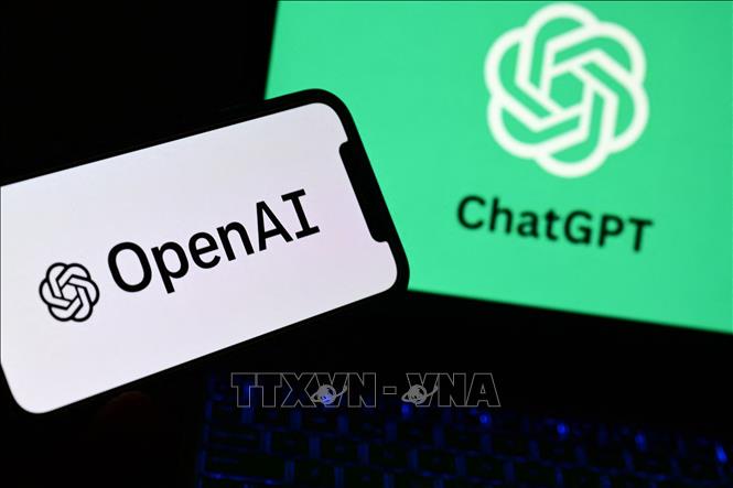 Biểu tượng của ứng dụng trí tuệ nhân tạo OpenAI, ChatGPT. Ảnh: AFP/TTXVN