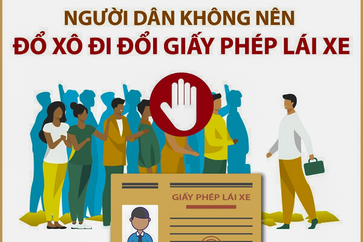 Người dân không nên đổ xô đi đổi giấy phép lái xe