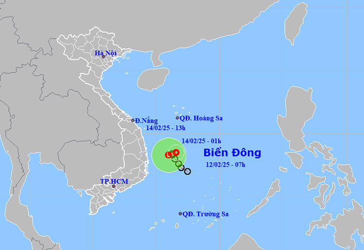 Áp thấp nhiệt đới trên biển