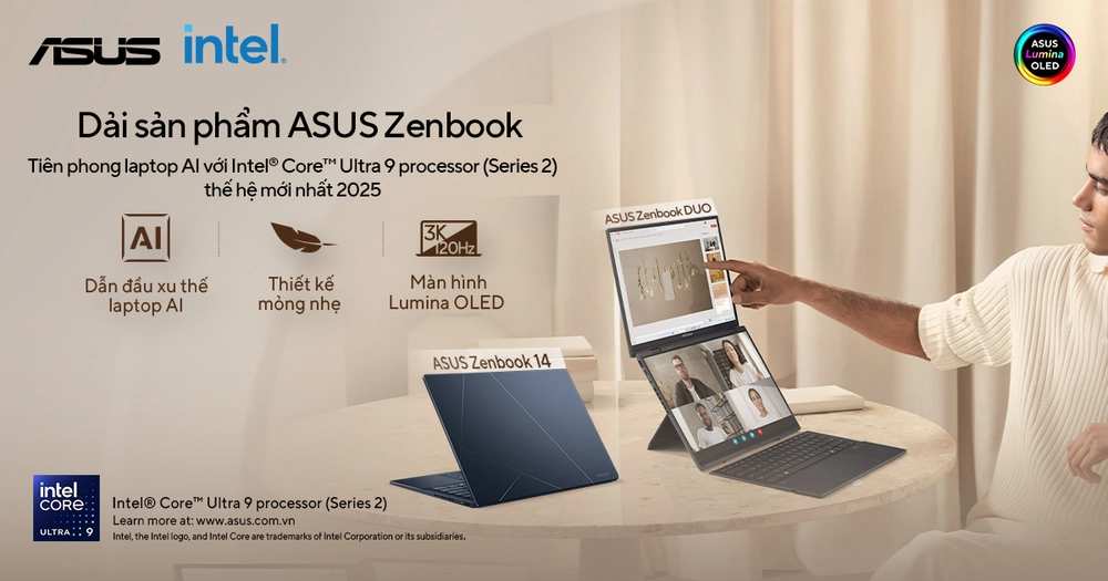 ASUS ra mắt laptop AI đầu tiên tại Việt Nam