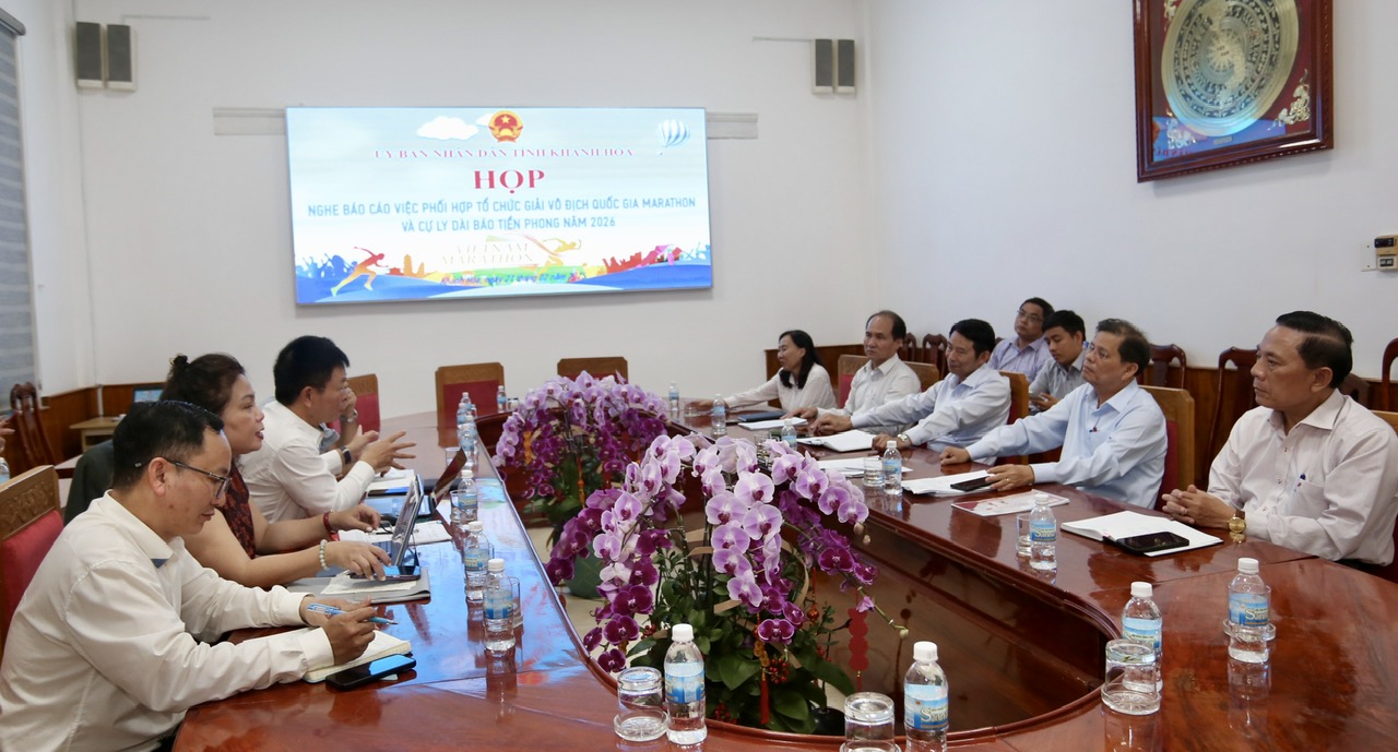 Tỉnh Khánh Hòa đồng ý phối hợp tổ chức Giải vô địch quốc gia Marathon và cự ly dài Báo Tiền Phong năm 2026
