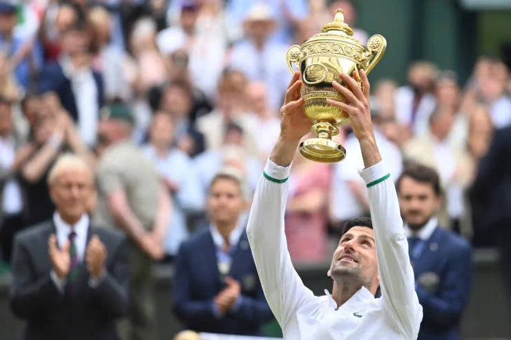 Chức vô địch Wimbledon gần nhất đến với Djokovic năm 2022
