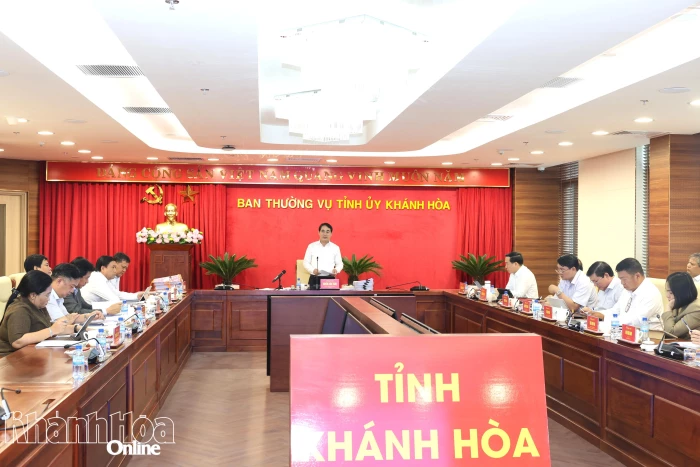 Ban Thường vụ Tỉnh ủy Khánh Hòa cho ý kiến đối với Đề án đổi mới, nâng cao chất lượng hoạt động của các cơ quan, đơn vị