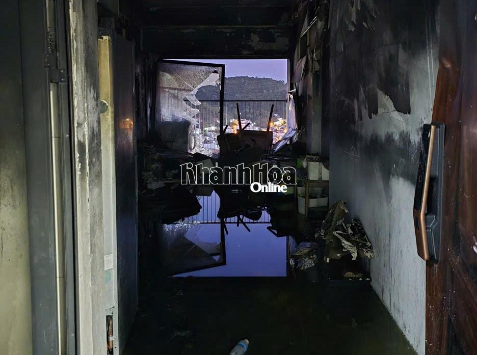Căn hộ bị hỏa hoạn.