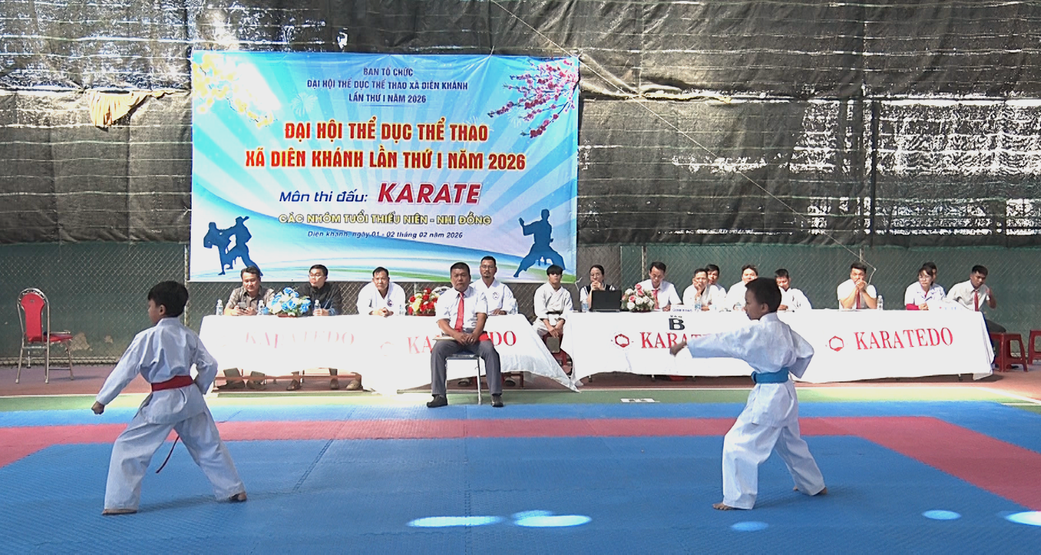 Xã Diên Khánh tổ chức Giải karatedo các nhóm tuổi thiếu niên, nhi đồng năm 2026 - Báo Khánh Hòa