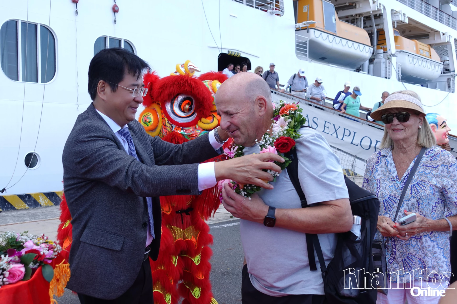 Seven Seas Explorer cruise ship docks in Khanh Hoa