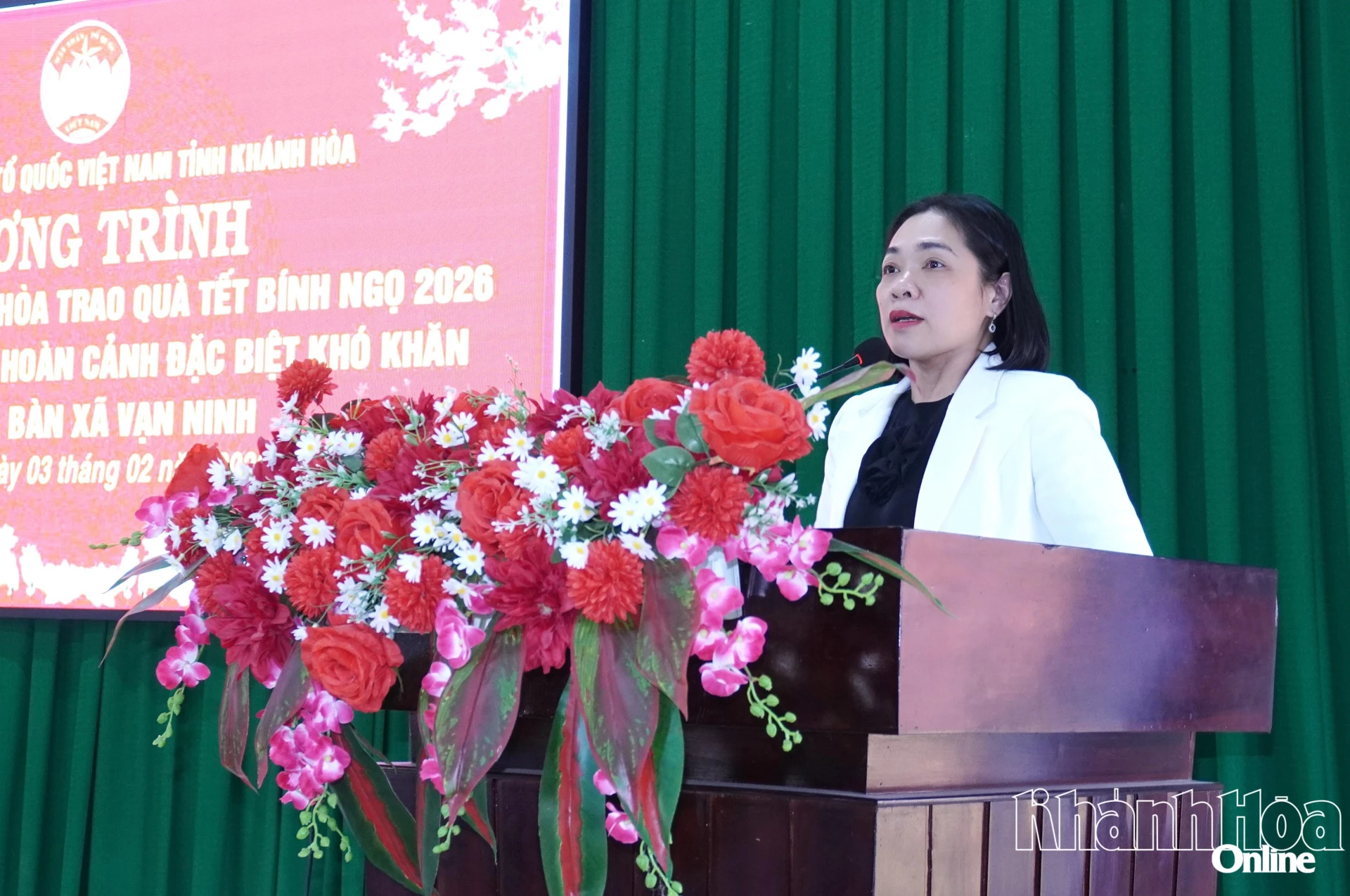 Đồng chí Trần Thu Mai phát biểu tại chương trình