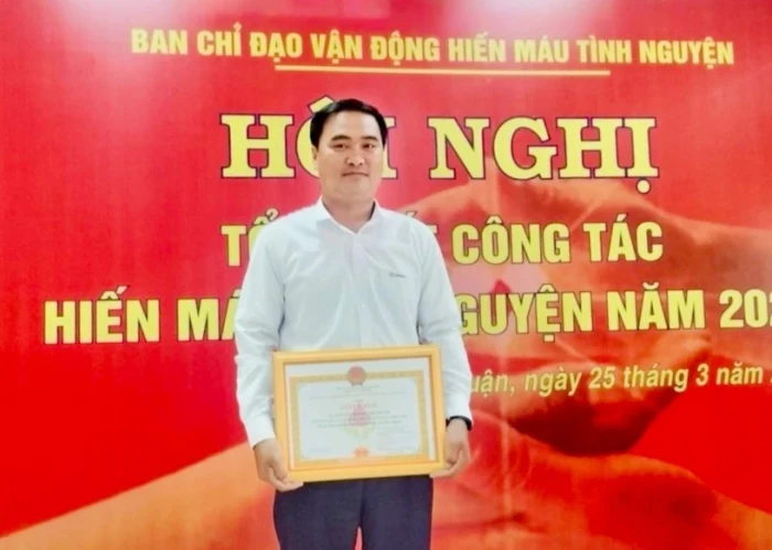 Người thợ điện 9x hơn 20 lần hiến máu cứu người