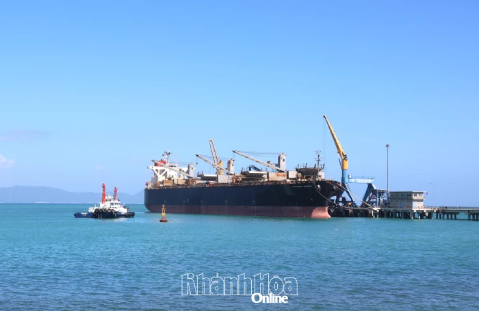 Cảng Quốc tế Nam Vân Phong đón chuyến tàu quốc tế đầu tiên 