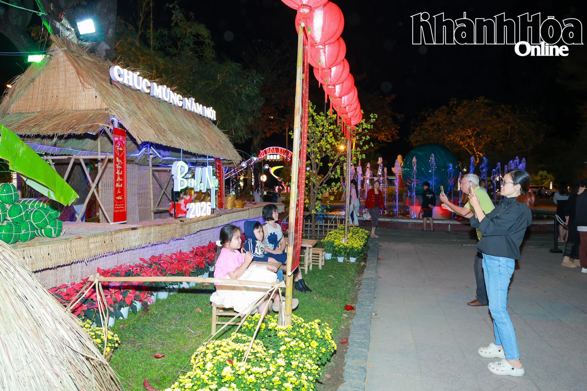 Khu vực tiểu cảnh làm nơi chụp hình cho khách tham quan.