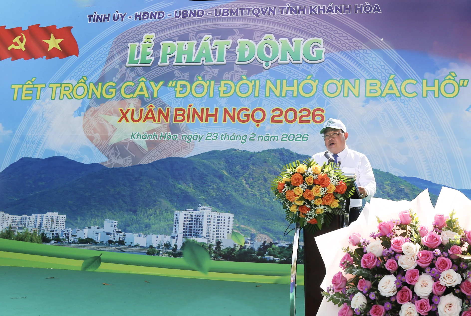 Đồng chí Trịnh Minh Hoàng phát biểu tại lễ phát động