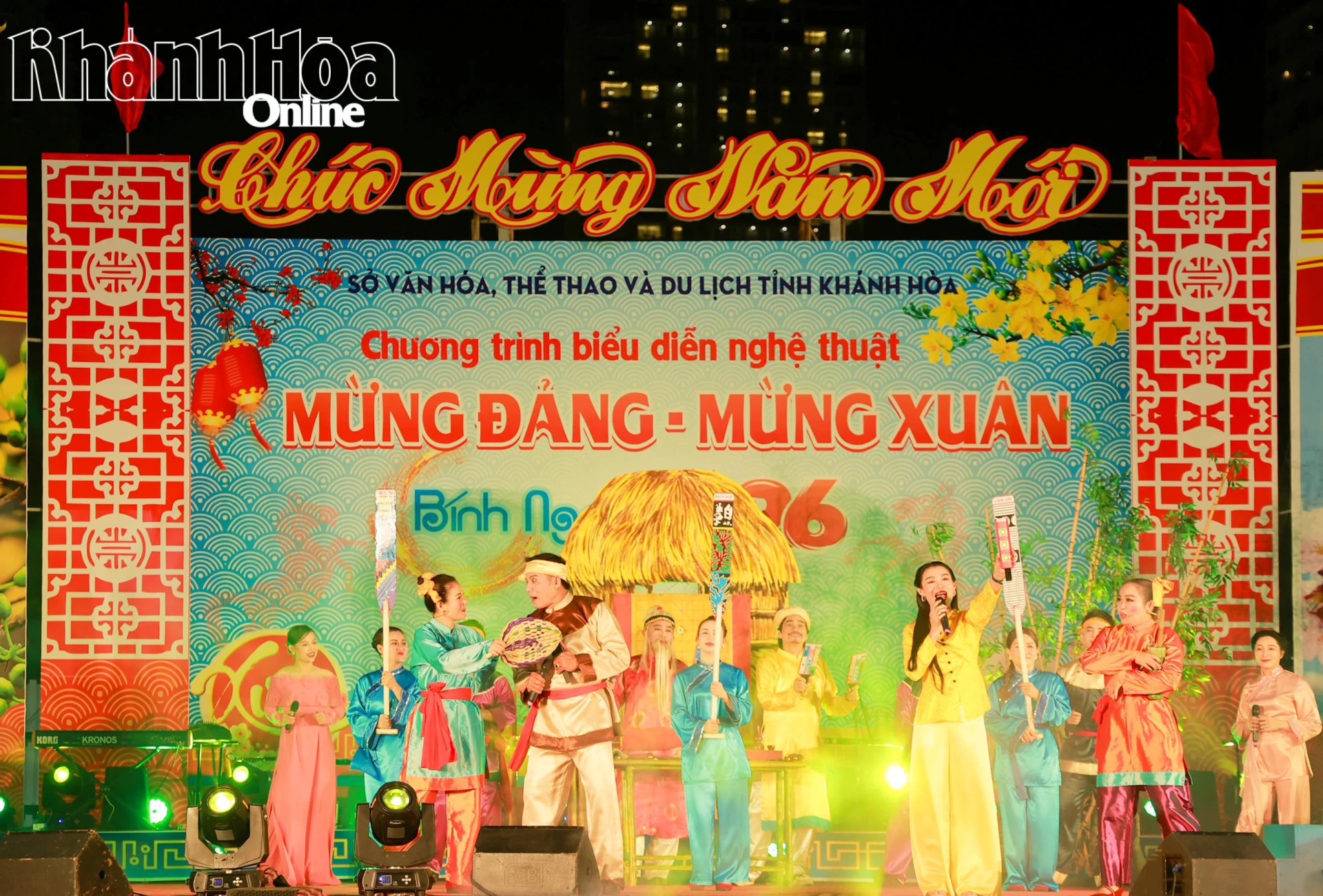 Hoạt cảnh dân ca bài chòi “Hương sắc ngày xuân”.