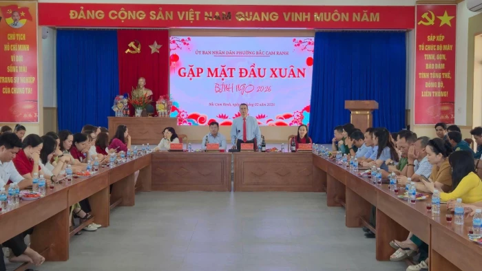 Phường Bắc Cam Ranh gặp mặt đầu xuân và phát động thi đua thực hiện nhiệm vụ năm 2026