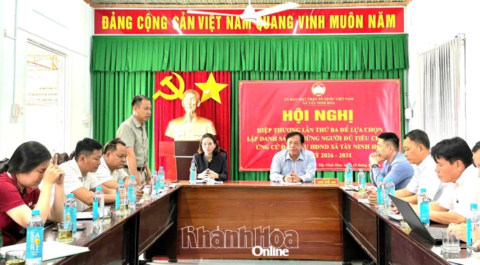 Thống nhất lập danh sách 31 người đủ tiêu chuẩn ứng cử đại biểu HĐND xã Tây Ninh Hòa nhiệm kỳ 2026 - 2031