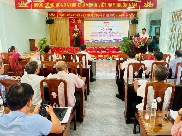 Xã Vạn Thắng có 34 người ứng cử đại biểu HĐND xã nhiệm kỳ 2026 - 2031