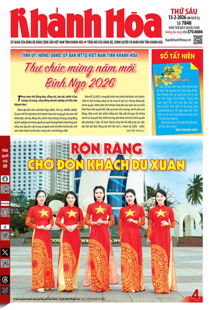 Đọc báo in số 7848 ngày 13/2/2026