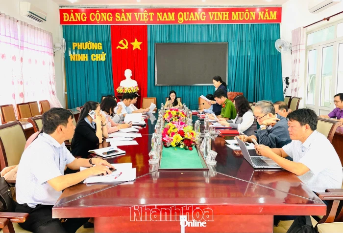 Giám sát công tác chuẩn bị bầu cử tại phường Ninh Chử và Bảo An