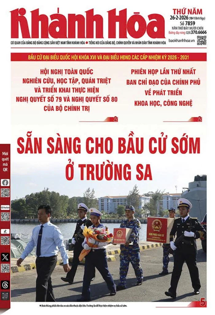 Đọc báo in số 7859 ngày 26/2/2026