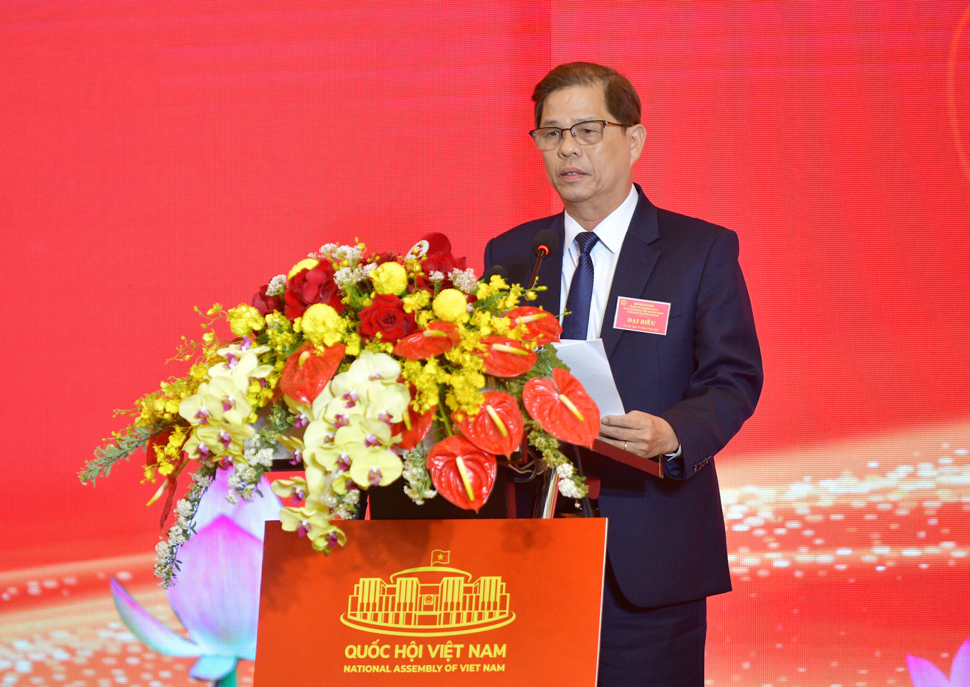 Chủ tịch UBND tỉnh Khánh Hòa phát biểu tham luận tại hội nghị (Ảnh: THANH MAI)

