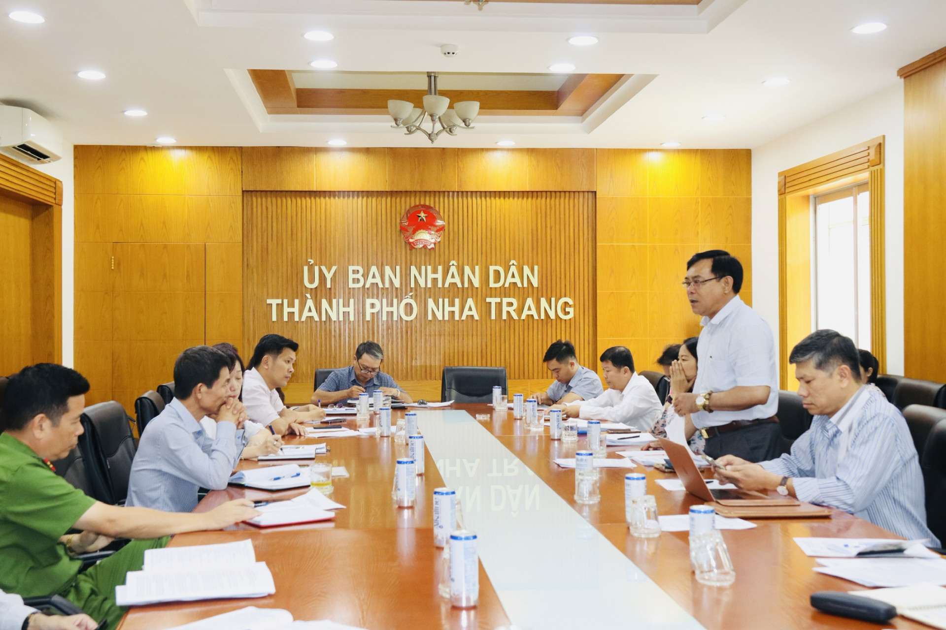 ông Phan Đình  Phùng - Phó Giám đốc Sở Du lịch phát biểu kết luận buổi làm việc