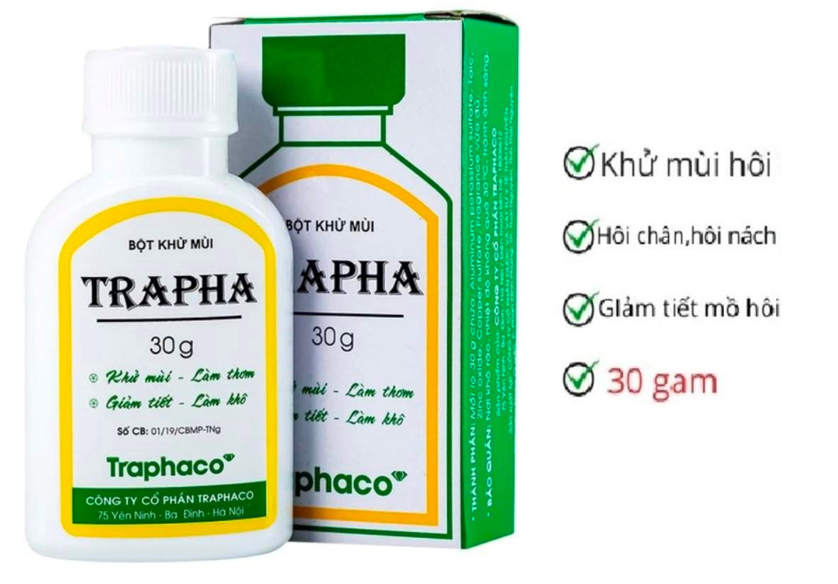 Đình chỉ lưu hành lô bột khử mùi Trapha do không đạt chất lượng