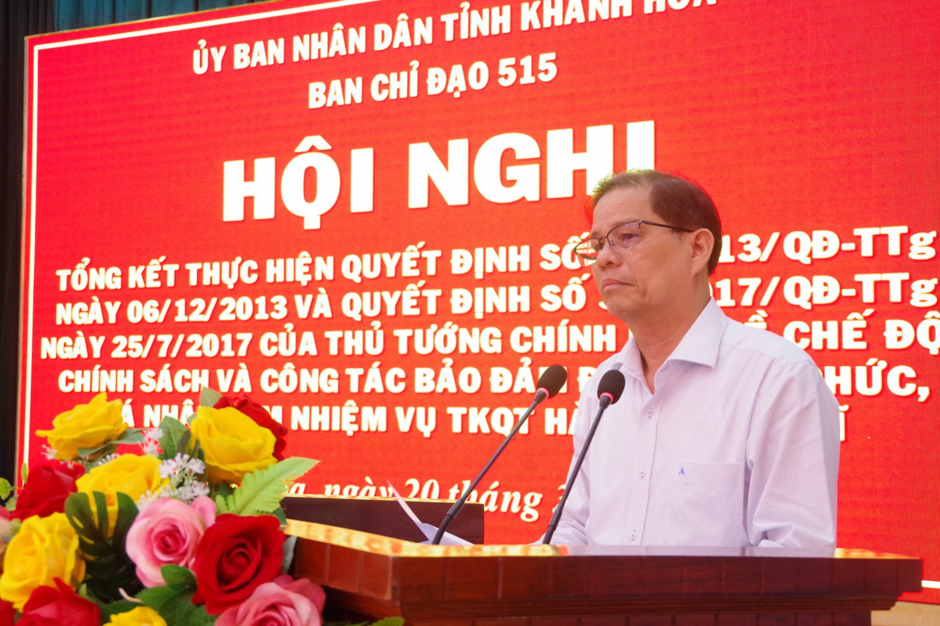 Đồng chí Nguyễn Tấn Tuân phát biểu chỉ đạo tại hội nghị.