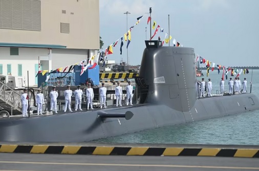 Một trong 4 tàu ngầm lớp Invincible của Singapore. Ảnh: CNA