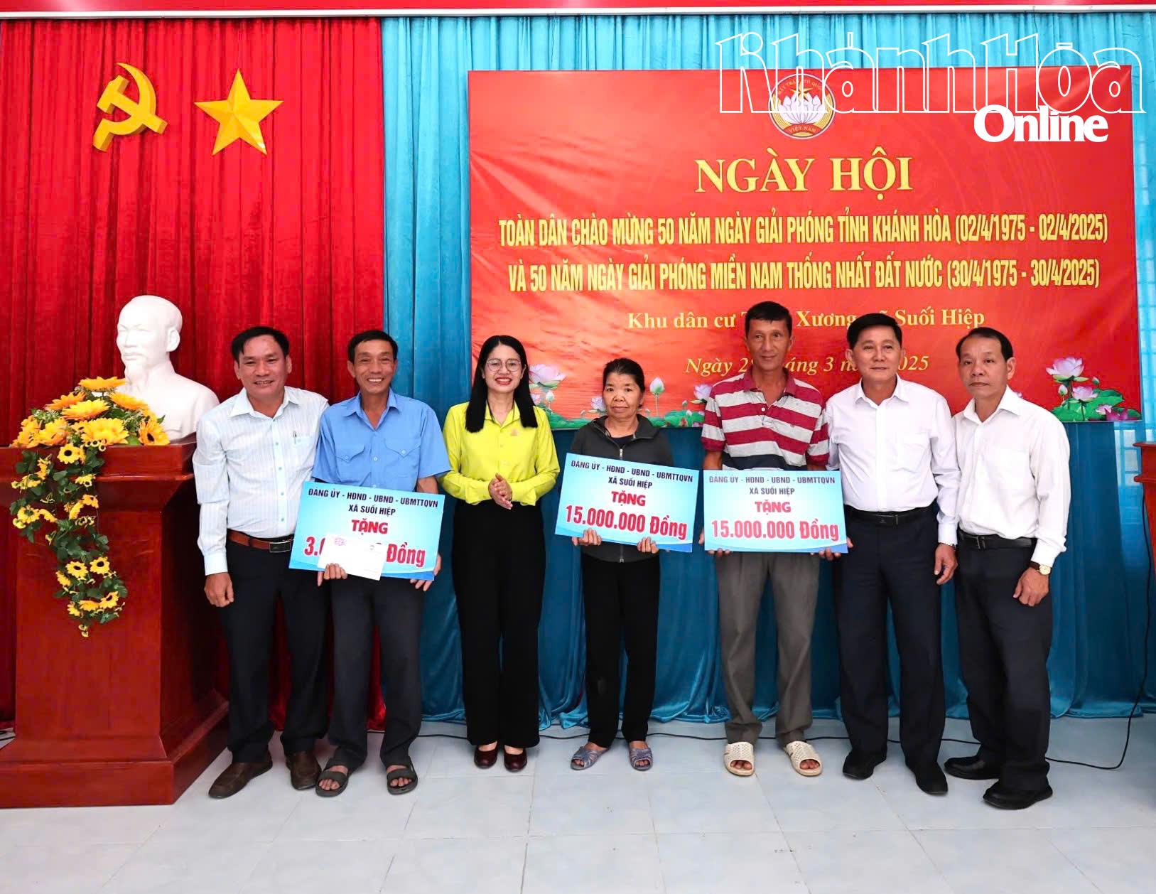 Khu dân cư Cẩm Sơn, xã Diên Thọ: Tổ chức Ngày hội toàn dân chào mừng 50 năm Ngày Giải phóng tỉnh Khánh Hòa