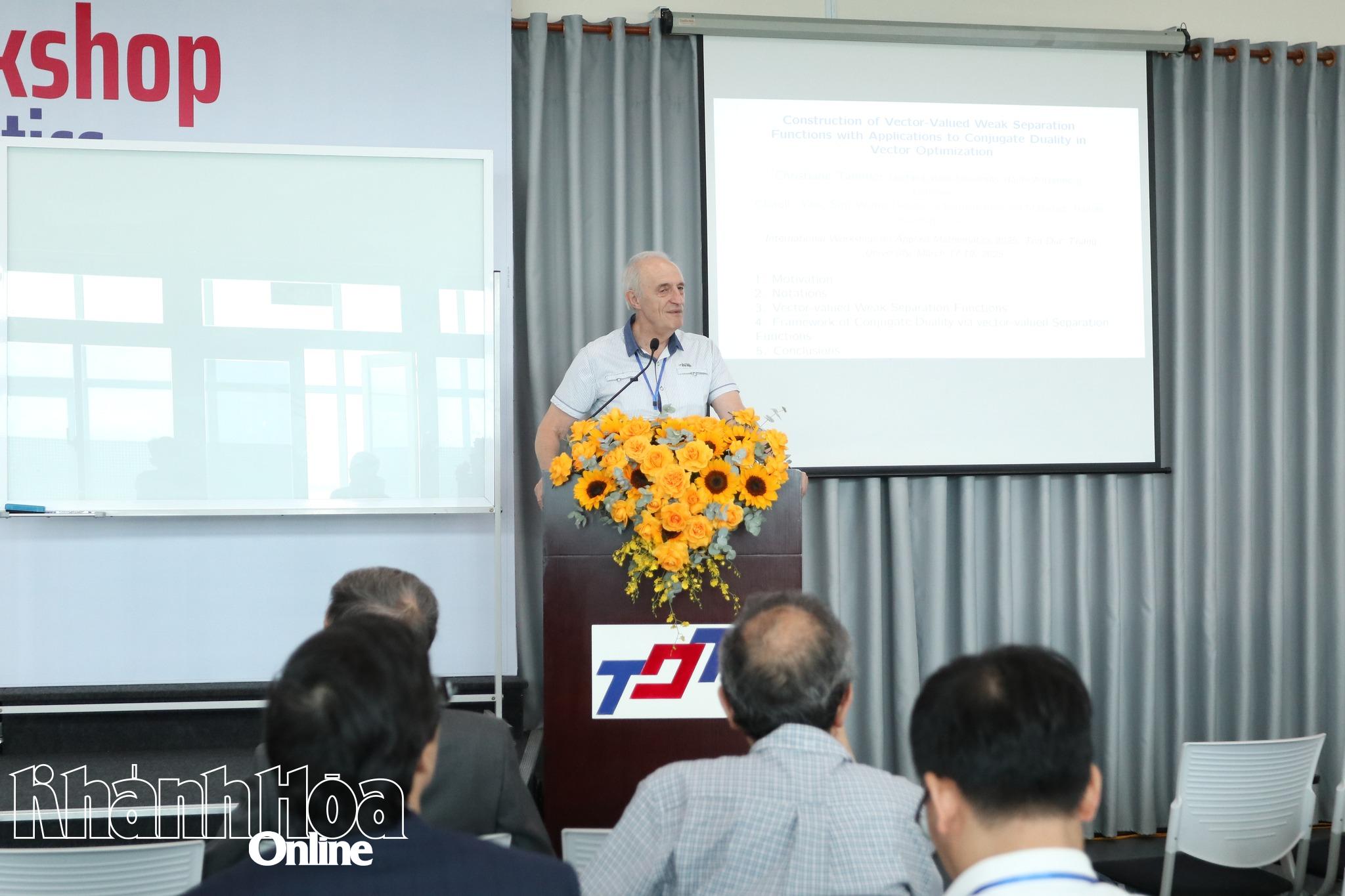 Phân hiệu Trường Đại học Tôn Đức Thắng tại tỉnh Khánh Hòa: Hội thảo quốc tế về Toán ứng dụng