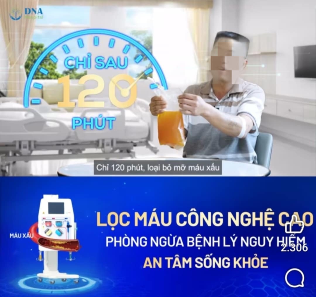 Bộ Y tế yêu cầu kiểm tra quảng cáo lọc máu công nghệ cao giảm nguy cơ đột quỵ