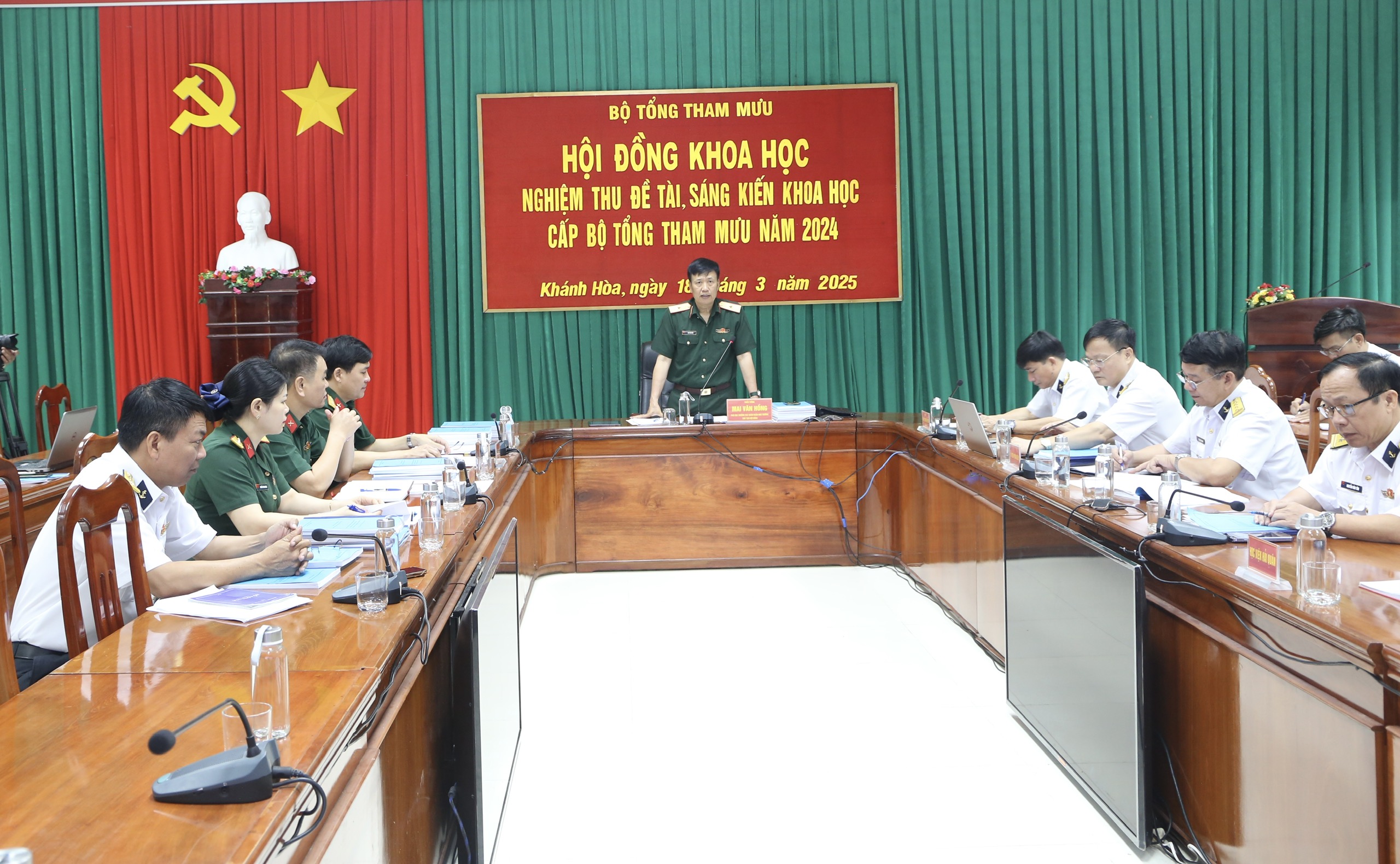 Nghiệm thu đề tài, sáng kiến cấp Bộ Tổng Tham mưu của Học viện Hải quân