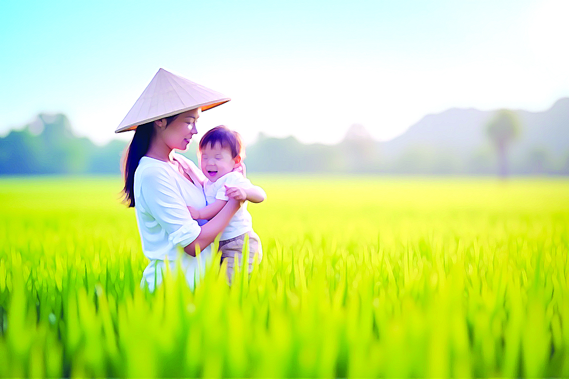 Dáng mẹ giữa mùa yêu thương