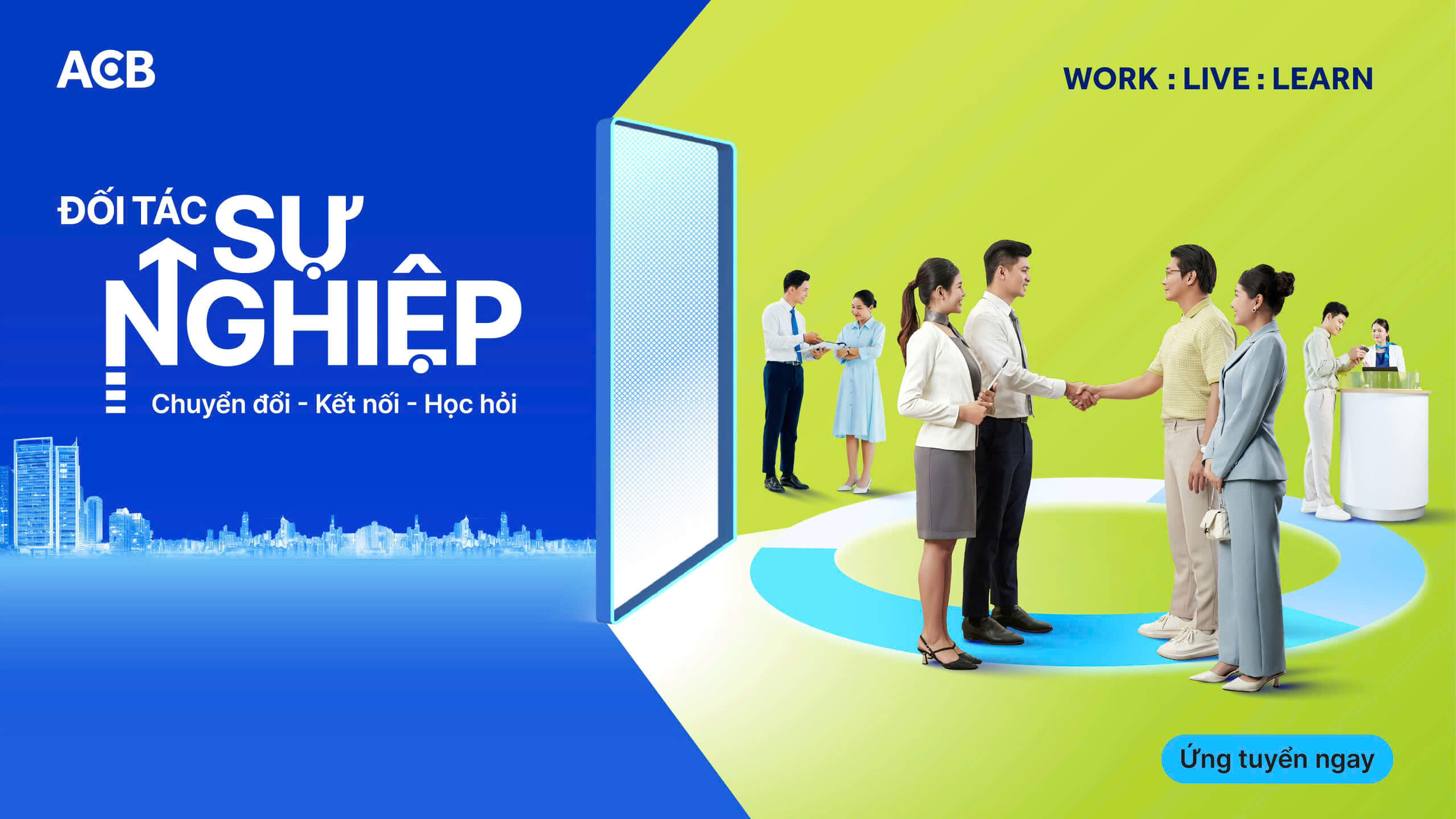 ACB tuyển dụng hơn 500 nhân sự mới