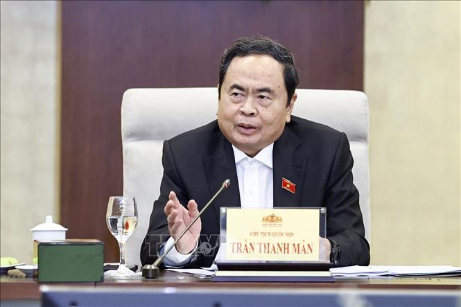 Chủ tịch Quốc hội Trần Thanh Mẫn chủ trì họp giao ban với các cơ quan của Quốc hội