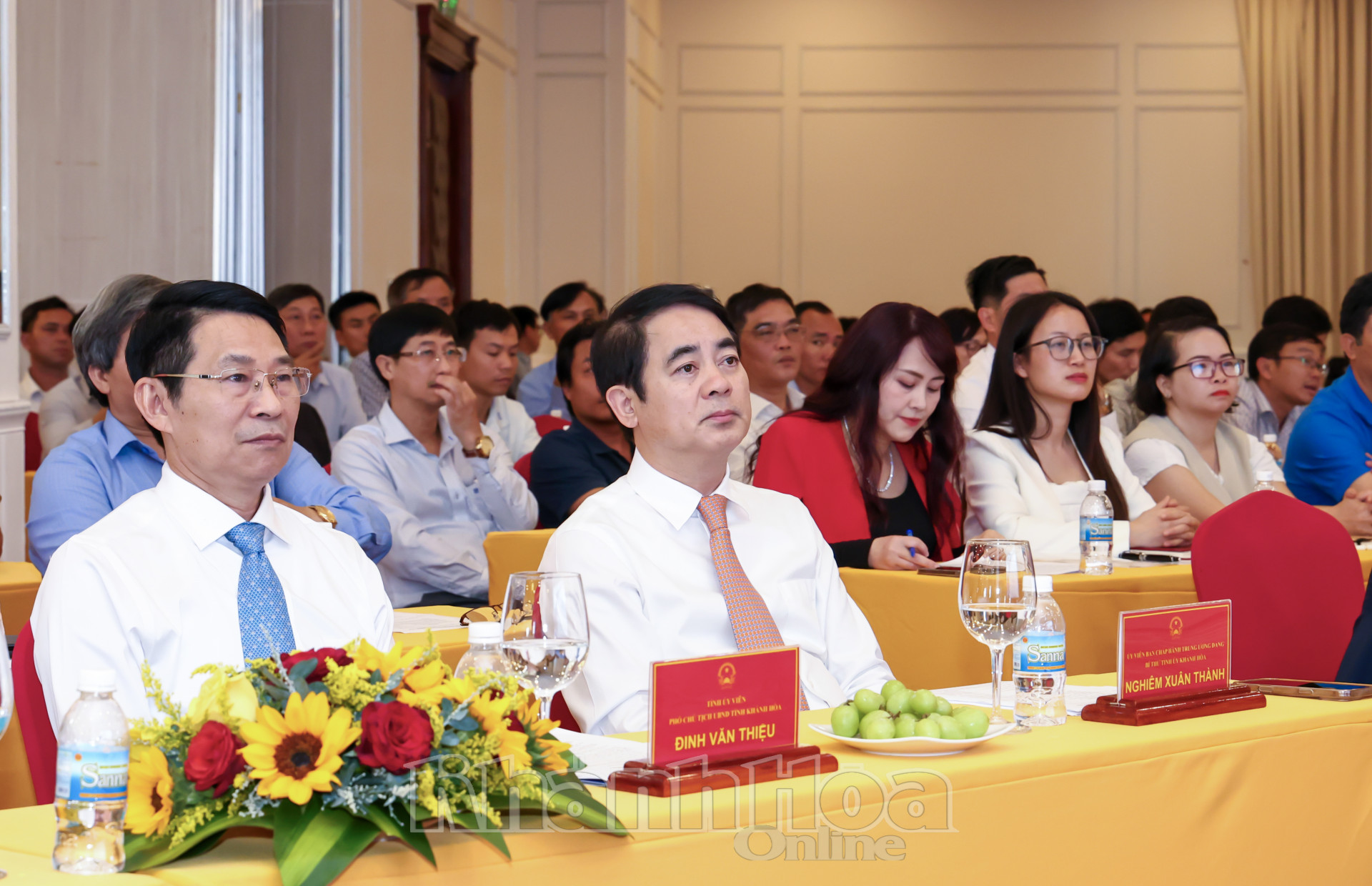 Bí thư Tỉnh ủy Nghiêm Xuân Thành tham dự buổi lễ.