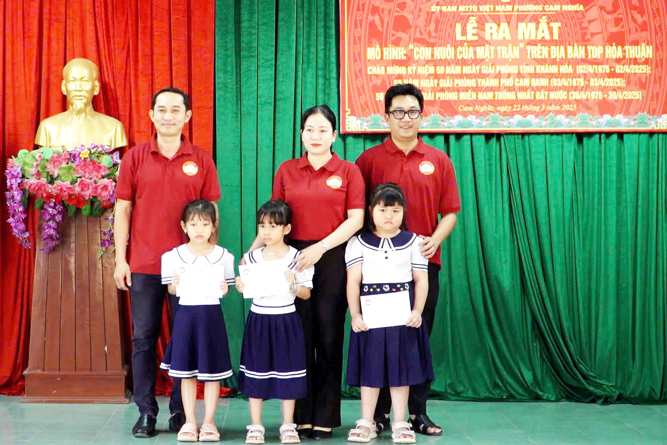 Phường Cam Nghĩa, TP. Cam Ranh: Ra mắt mô hình “Con nuôi của Mặt trận” 