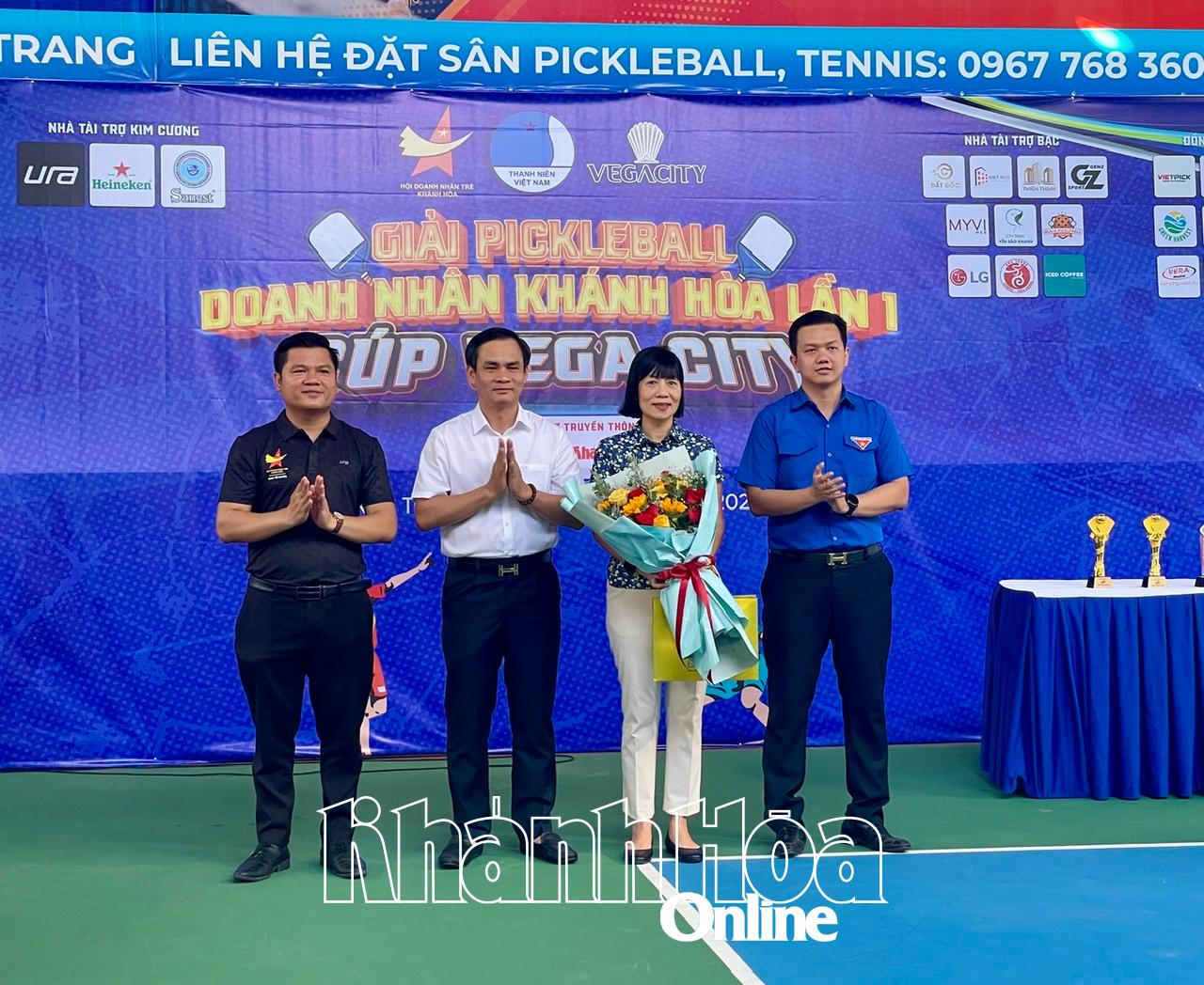 Hơn 80 vận động viên tranh tài Giải pickleball Doanh nhân Khánh Hòa lần 1 - tranh Cúp Vega City
