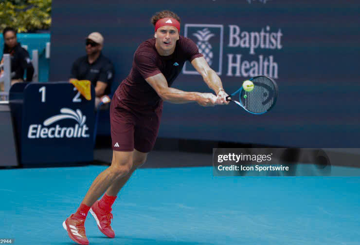 Miami Open: Tay vợt người Đức Zverev trở thành ứng cử viên nặng ký cho chức vô địch