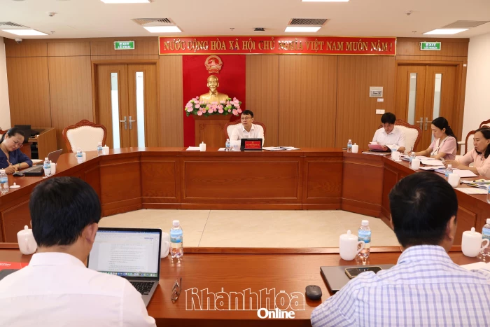 Phó Chủ tịch UBND tỉnh Nguyễn Thanh Hà họp Tổ giúp việc Nghị quyết số 57